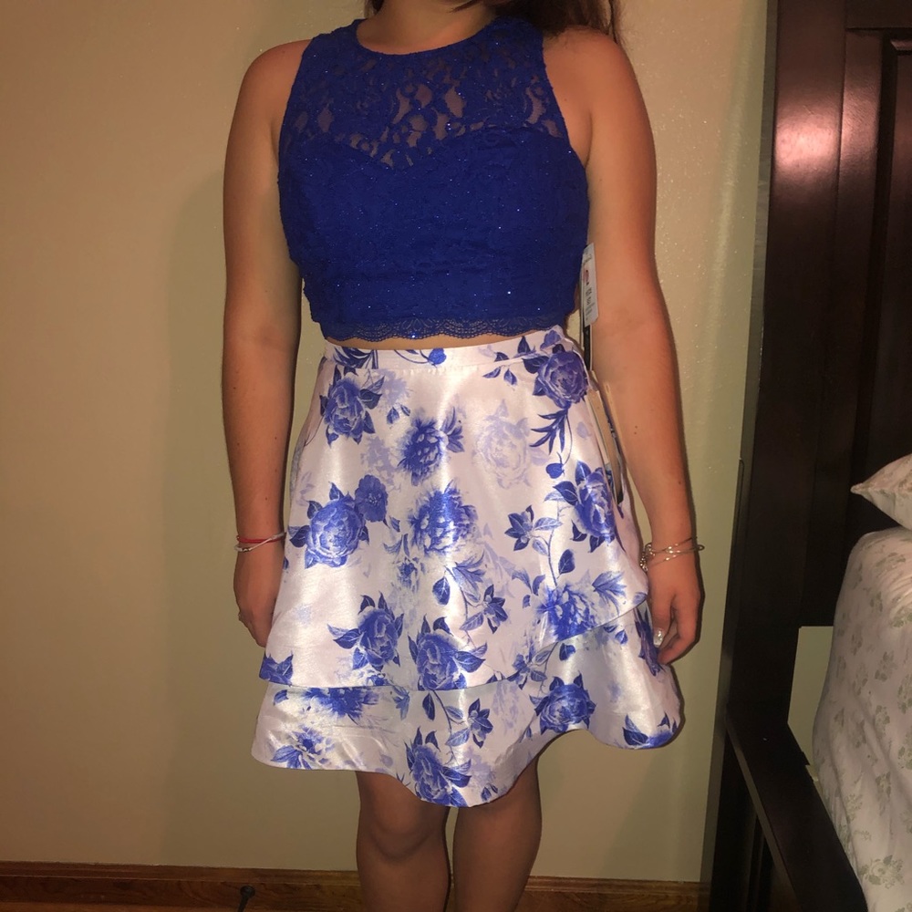 Royal blue homecoming dress
